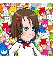kawaï fille portrait
