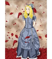 Fille romantique silhouette