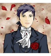 Garçon romantique portrait