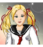 ECOLIÈRE 2 - format portrait