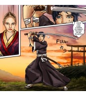 Couple Samouraï - format manga