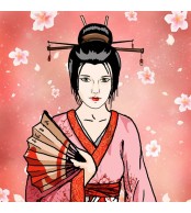 Manga Geisha - format portrait